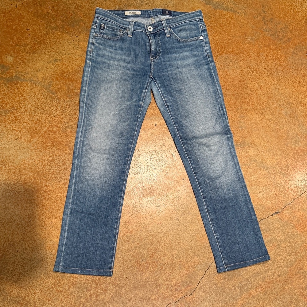 AG STEVIE SLIM STRAIGHT 25 Classic Blue Denim Jeans